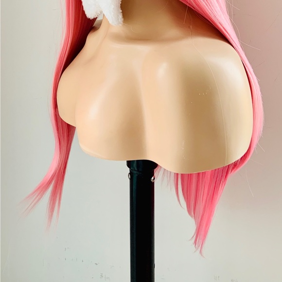 Pink Event Wig with Bangs for Halloween, Cosplay &  Events 🩷 NO FURTHER DISCOUNT - Picture 9 of 13